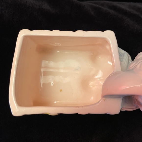 Vintage MCM Rubens Originals Los Angeles Lamb & Cart Planter made in Taiwan 9144 - Picture 10 of 15